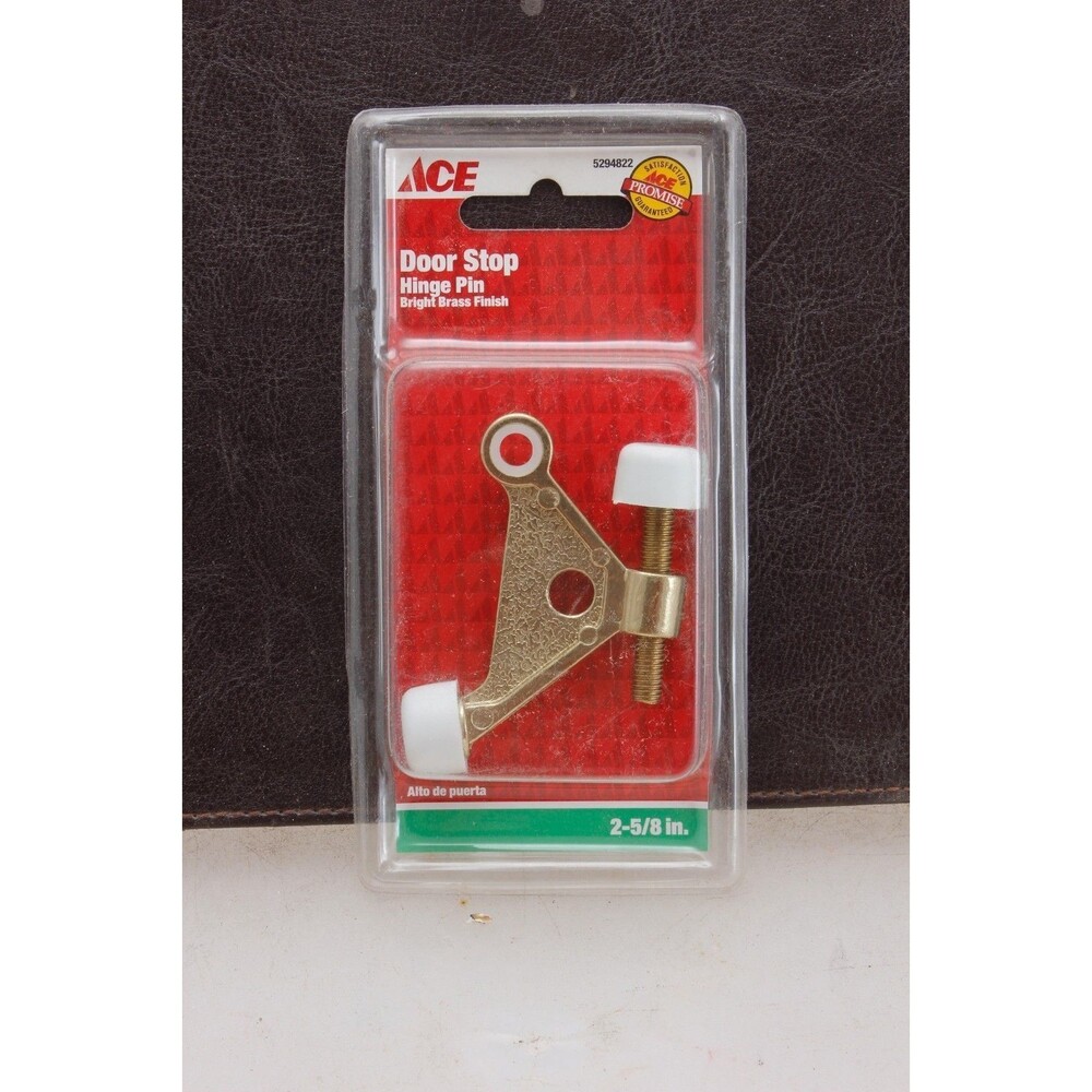 Ace 2-5/8" Bright Brass Hing Pin Door Stop 5294822 Lot of 6